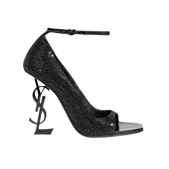 YSL Saint Laurent
Women's Opyum Crystal Embellished Logo High Heel Sandals - Picture 1 of 17